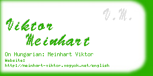 viktor meinhart business card